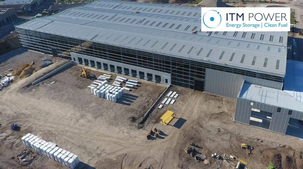 ITM Power Baustelle Elektrolyseur-Fabrik in Sheffield 