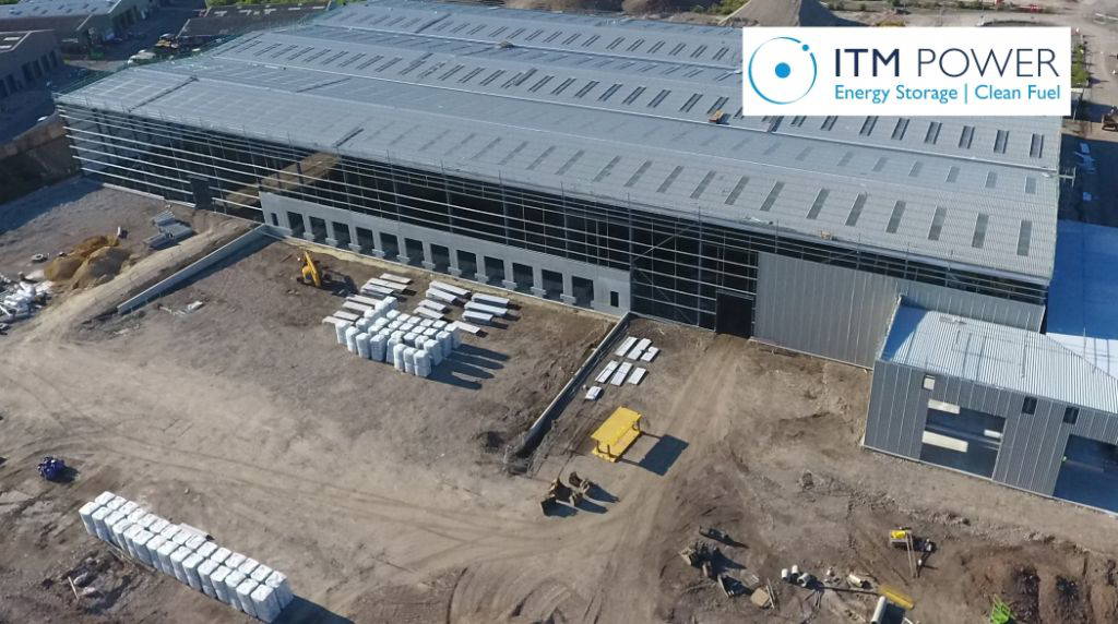 ITM Power Baustelle Elektrolyseur-Fabrik in Sheffield