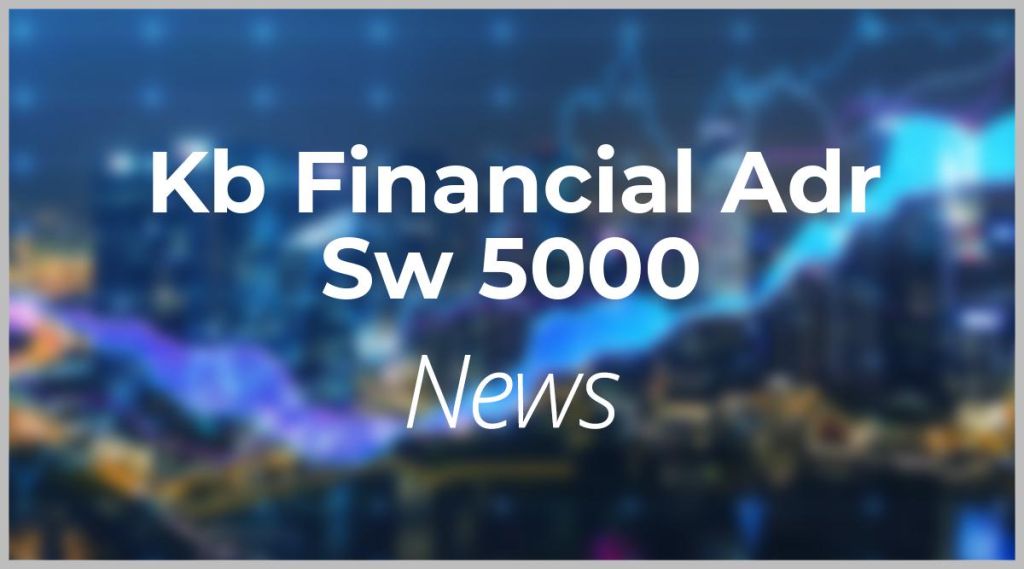 Kb Financial Adr Sw 5000 News: Aktie jetzt kaufen?