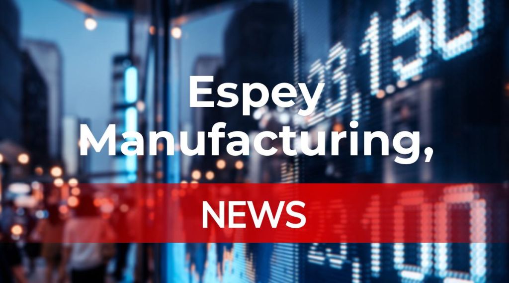 Espey Manufacturing, Electronics News: Aktie jetzt kaufen? Espey Manufacturing, Electronics News: Aktie jetzt kaufen?