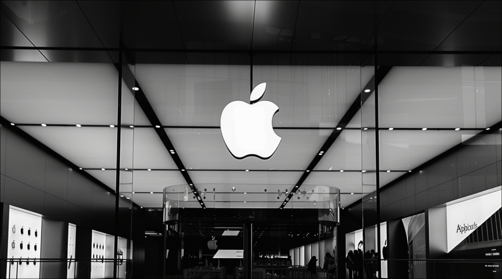 Apple-Logo im Büro