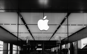 Apple-Logo im Büro