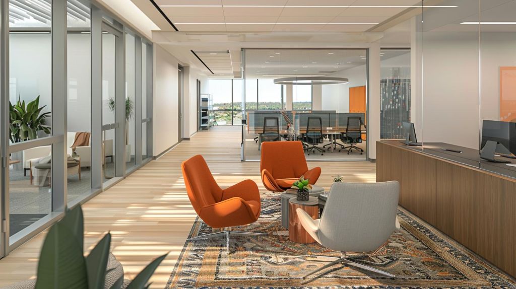 Ein Innenansicht eines abgeschlossenen Skanska-Projekts