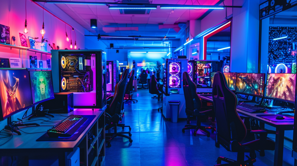 NVIDIA-Aktie: ein K.O.-Schlag! Gaming-PCs mit leuchtenden Grafiken, die von Nvidias RTX-Serie angetrieben werden