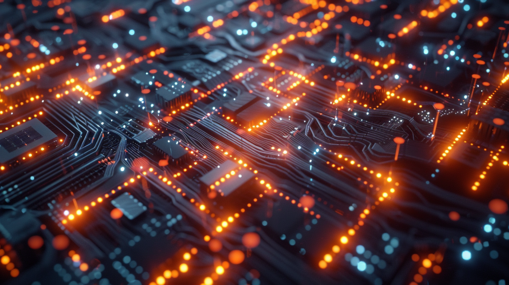 SK Hynix-Aktie: Buffett wäre neidisch! Animiertes Suess MicroTec Logo mit Mikrochip-Netzwerk