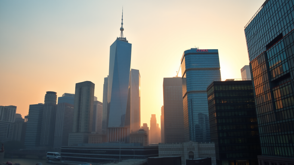 Atos-Aktie: Die Angst! Finanzdistrikt im Sonnenaufgang