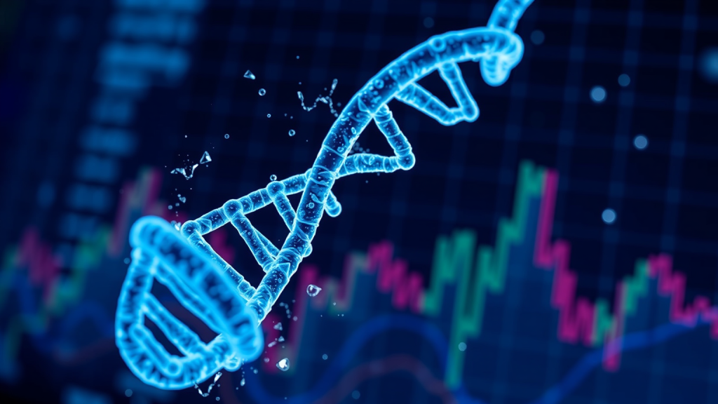 DNA und Aktienchart