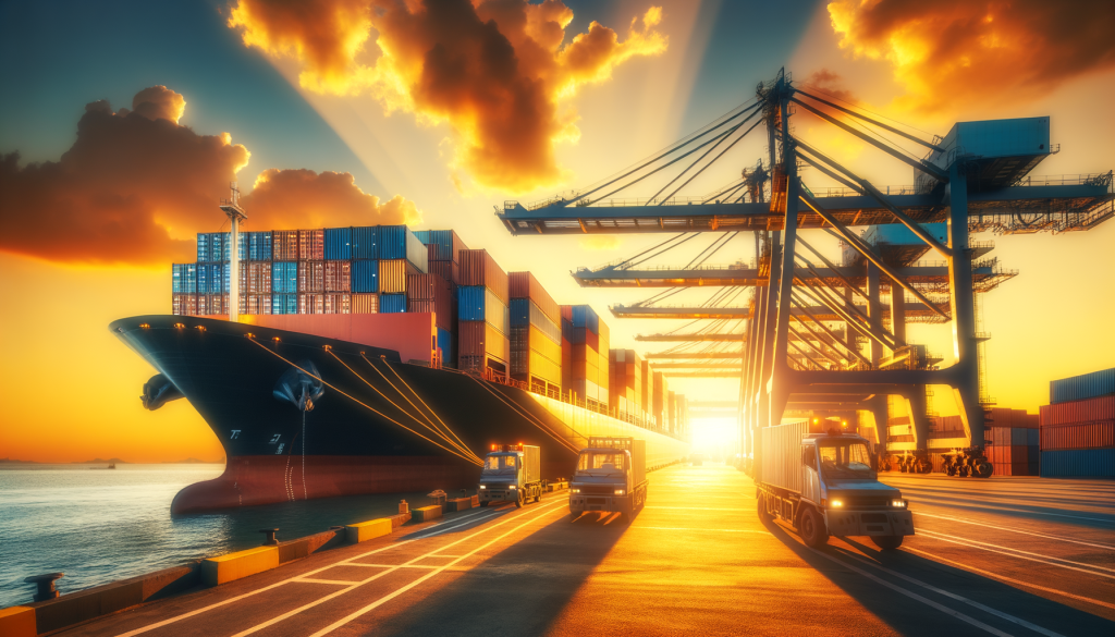 Hapag-Lloyd-Container auf Frachtschiff