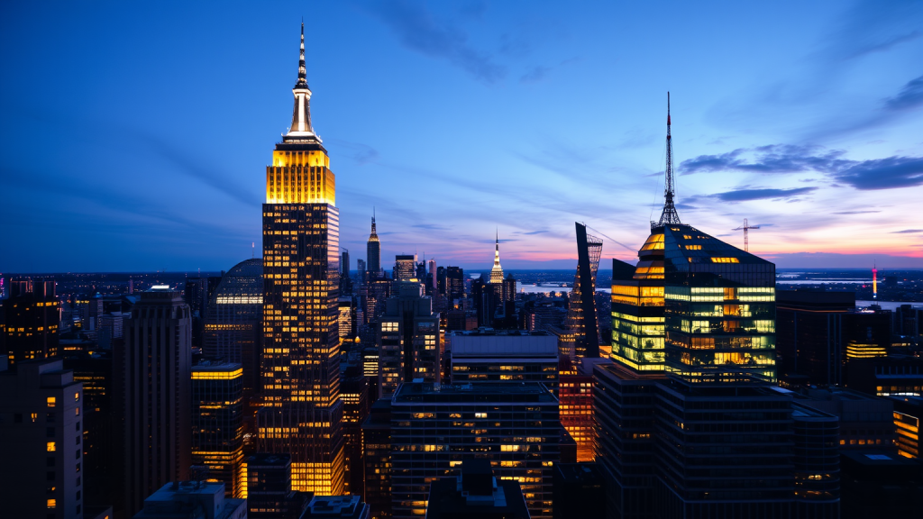 NVIDIA-Aktie: 1 Milliarde USD! Finanzbezirk in der Dämmerung