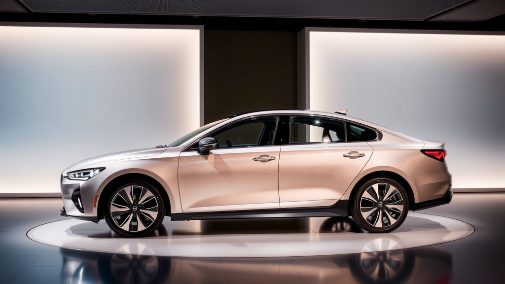Elegant BYD-Elektrolimousine im Showroom