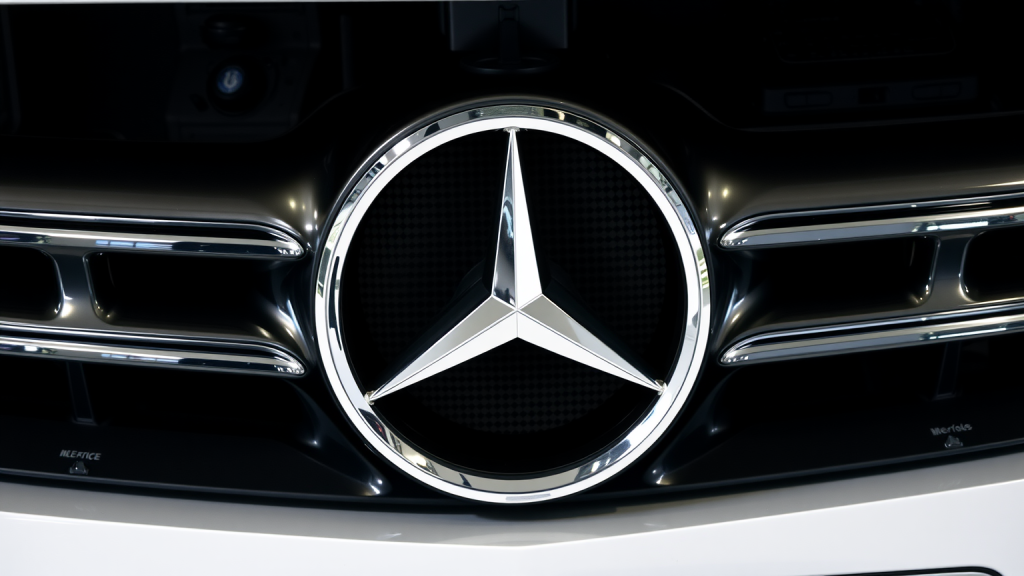 Mercedes-Benz Emblem Nahaufnahme