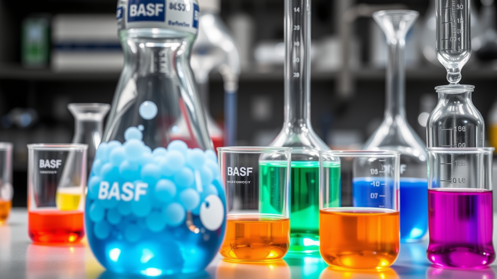Chemische Reaktionen im BASF-Labor