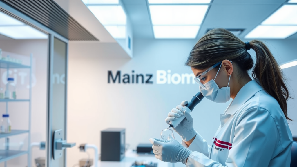 Wissenschaftler im Labor mit Mainz Biomed