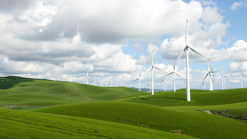 BP-Windkraftanlagen auf Hügeln