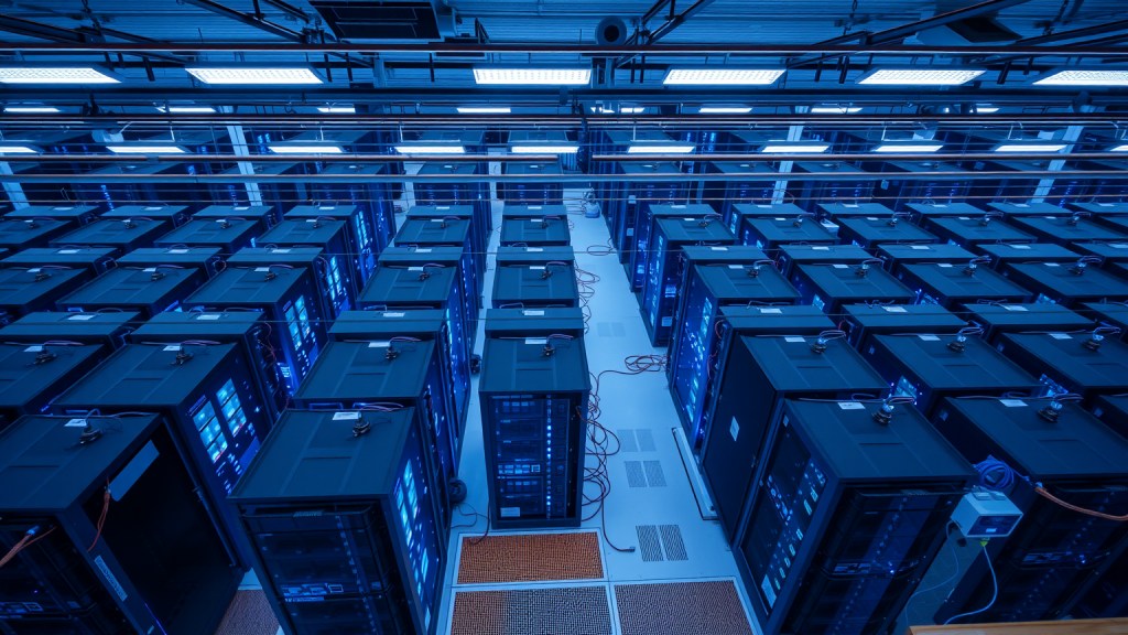Luftaufnahme eines Datencenters mit Baidu-Servern