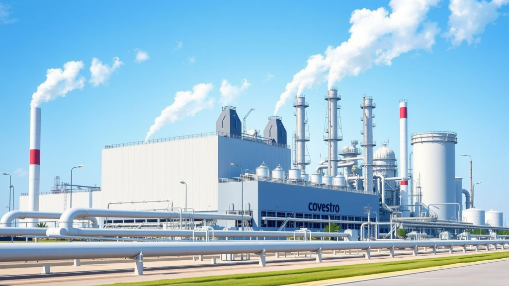 Covestros Hauptwerk in Baytown unter klarem Himmel