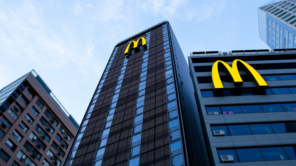 McDonald's Logo auf Hochhaus