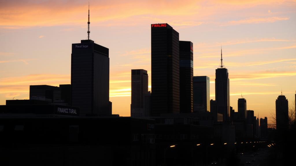 Nel ASA-Aktie: Knaller-Erfolg! Stadtsilhouette bei Sonnenuntergang