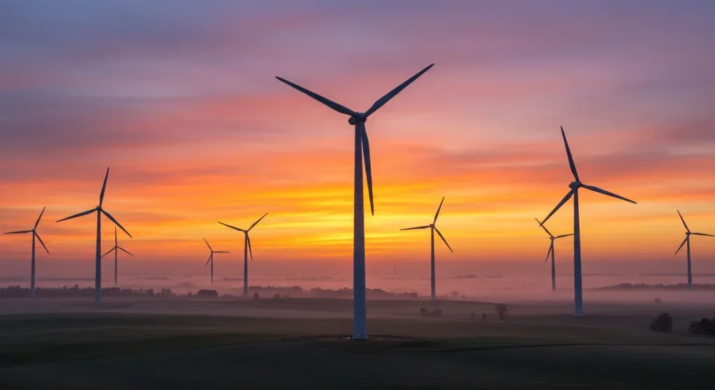 Visualisierung von Nordex-Aktienwachstum mit grüner Pfeil.