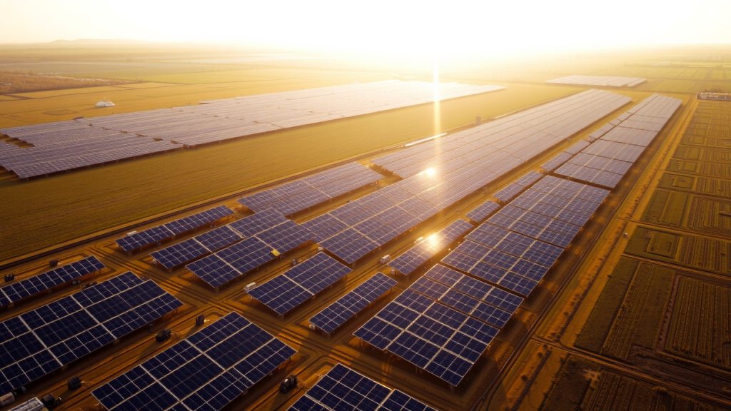 BayWa Solarpark von oben