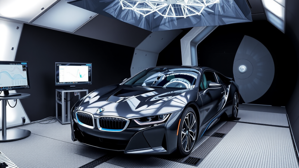 BMW Ingenieur testet Elektroauto im Windkanal