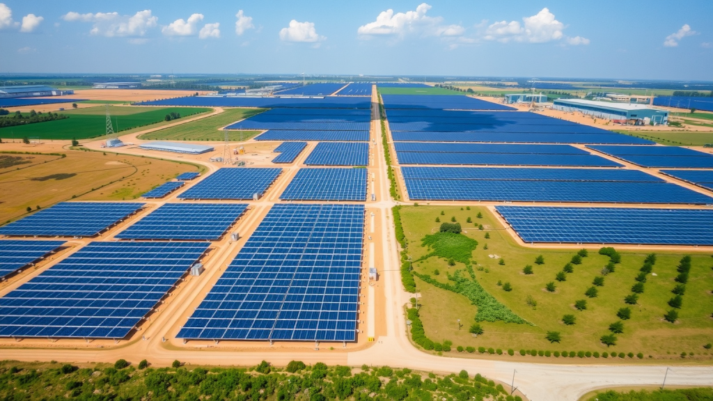 BayWa Solaranlage aus der Luft