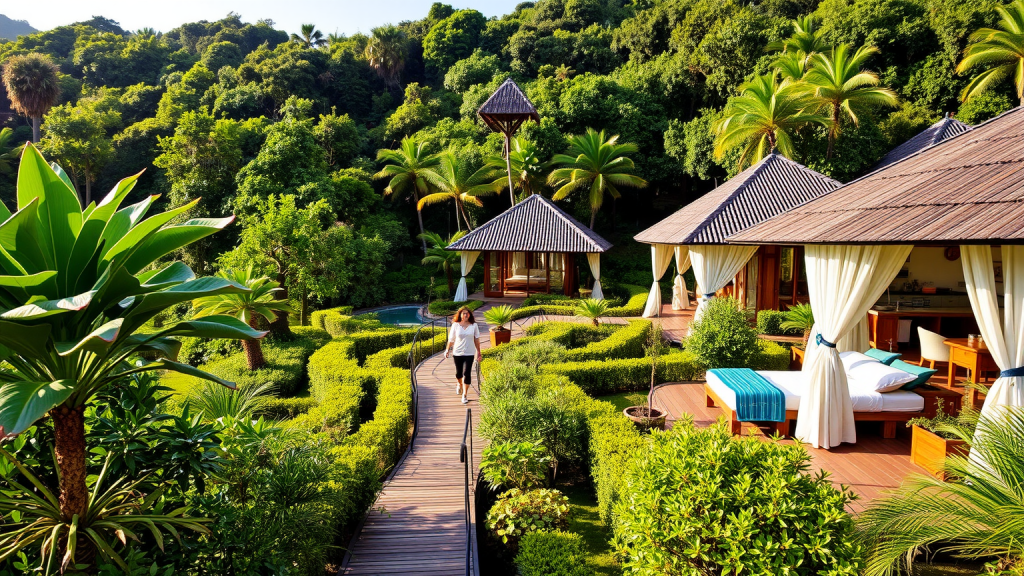 TUI-Öko-Resort inmitten grüner Landschaft