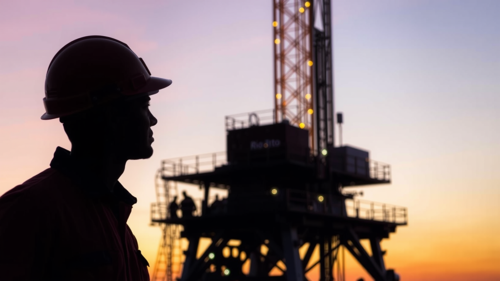 Rio Tinto: Aktie weiter auf Rekordkurs – Was steckt dahinter? Silhouette eines Arbeiters \