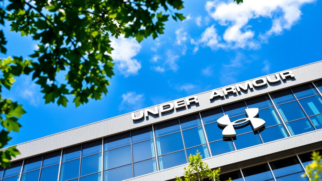 Under Armour Zentrale mit Logo bei blauem Himmel
