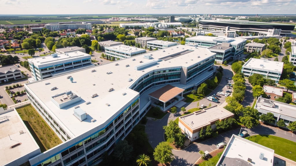 Luftaufnahme vom UnitedHealth Campus