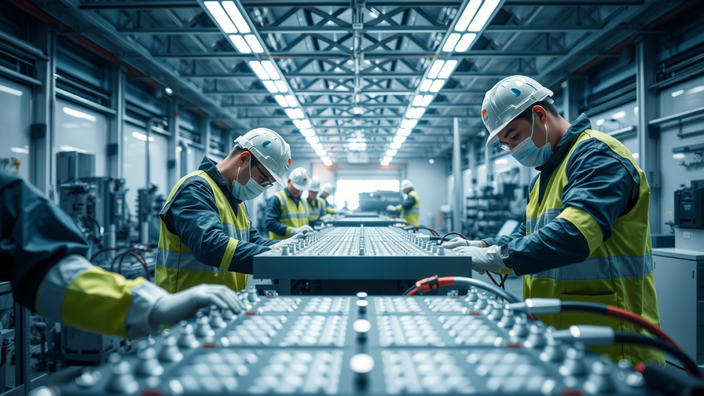 Wasserstoff-Aktien: Nel ASA schneidet besser ab als befürchtet, es mangelt jedoch weiter an Aufträgen und auch bei Plug Power lässt die Stimmung wieder nach! Arbeiter montieren Wasserstoff-Brennstoffzellen