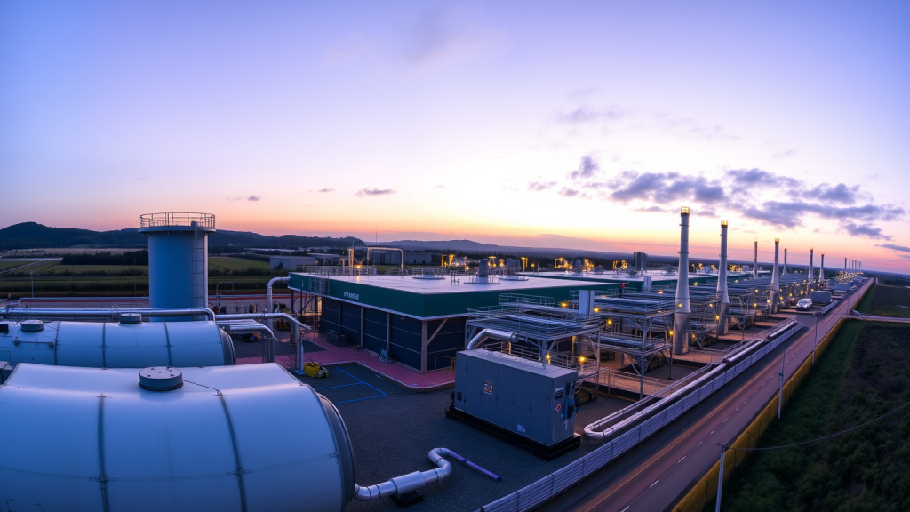 Plug Power–Aktie: Neue Projekte in Nevada! Plug Power Produktionsstu00e4tte bei Du00e4mmerung