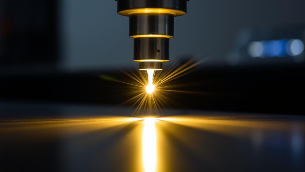 Lichtstrahl durch Suess MicroTec-Ausrichtungssystem