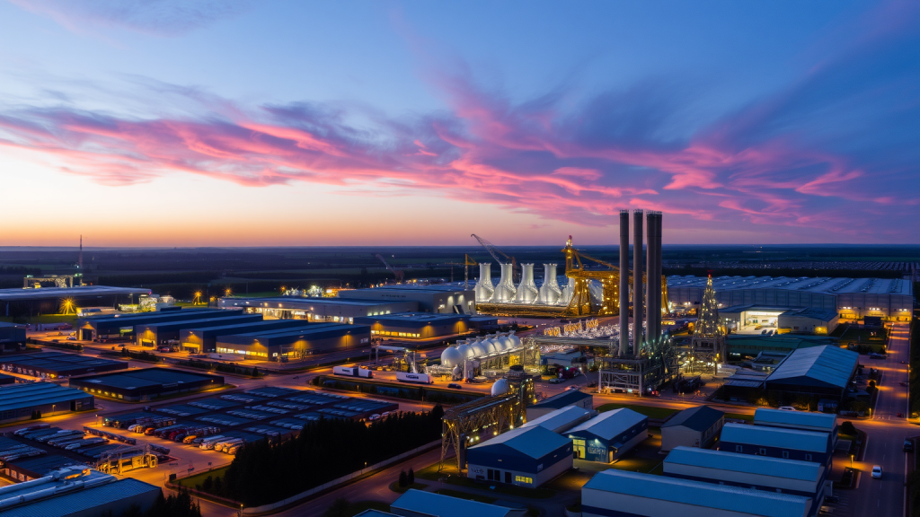 Luftaufnahme der Suedzucker Produktionsanlage