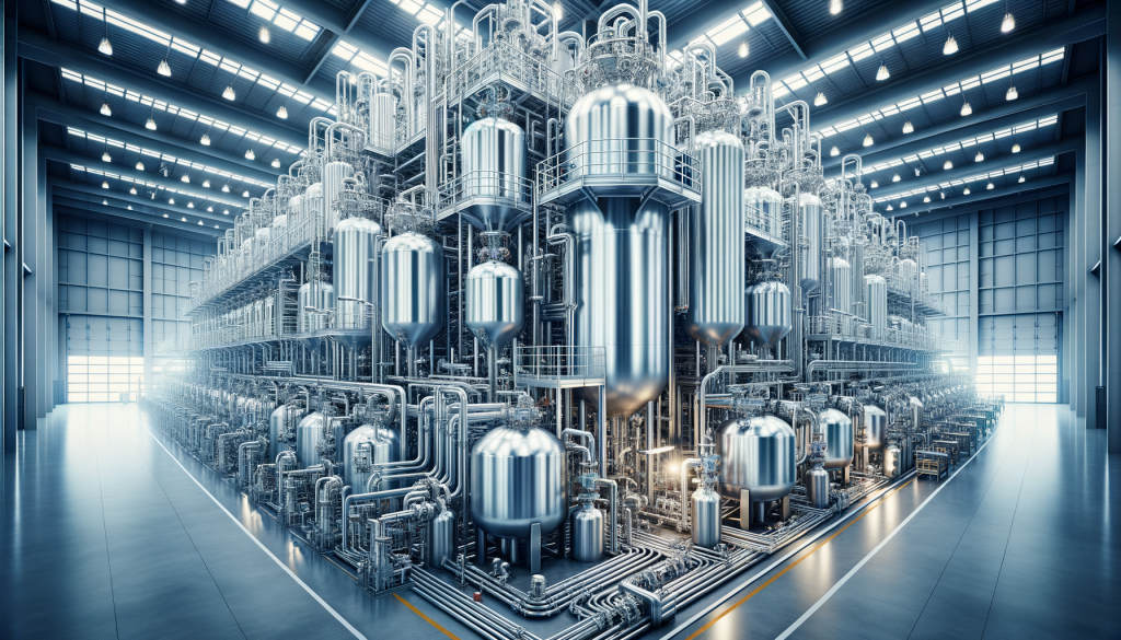 NEL ASA-Aktie: Range und Skepsis! Nel ASA Wasserstoffproduktionsanlage mit silbernen Tanks