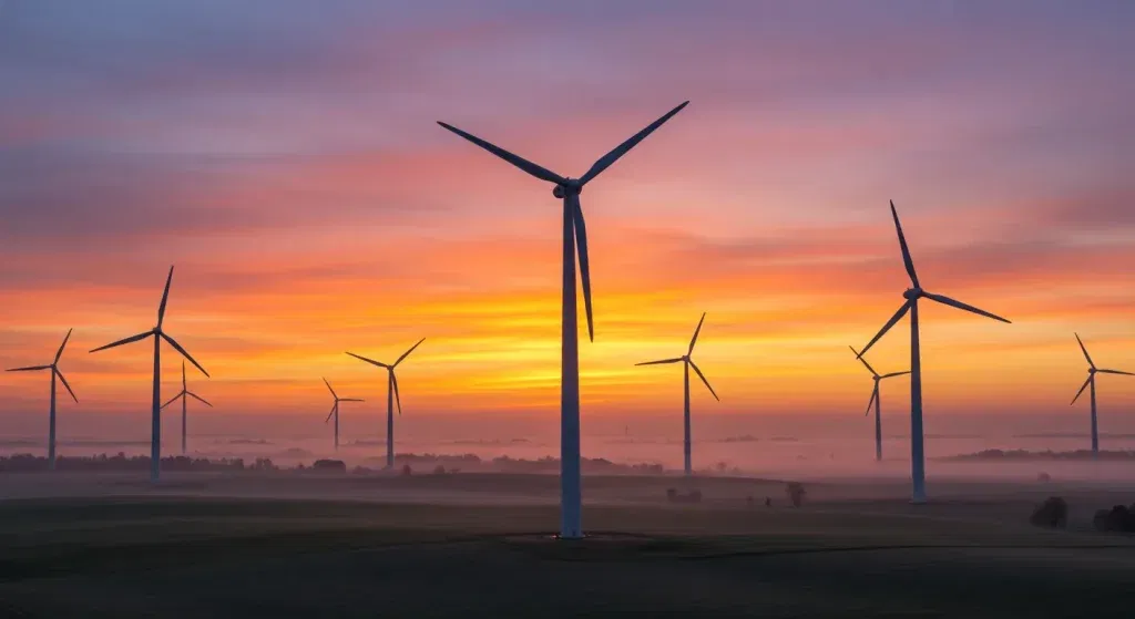 Visualisierung von Nordex-Aktienwachstum mit grüner Pfeil.