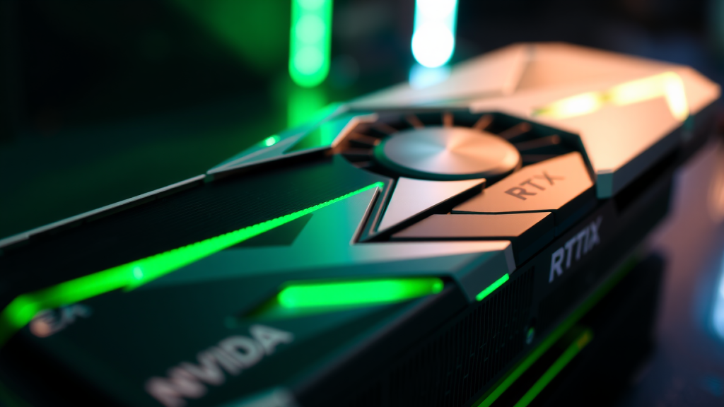 Nvidia Aktie: Das sollet weiter steigen, oder? Nahaufnahme der neuesten Nvidia-RTX-Grafikkarte
