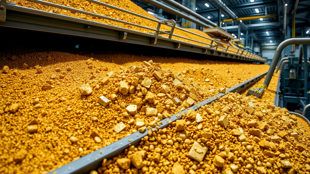 Goldverarbeitung in modernem Werk