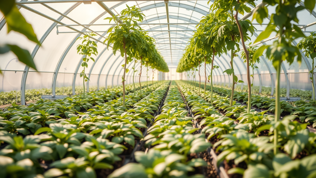 Bayer–Aktie: Kurswende?! Bayer Gewächshaus mit Pflanzen