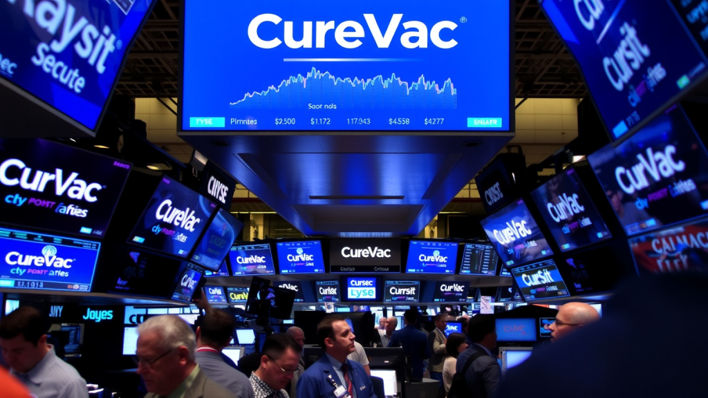 CureVac–Aktie: Übernahmechance! Börsenhändler mit CureVac-Aktienpreis