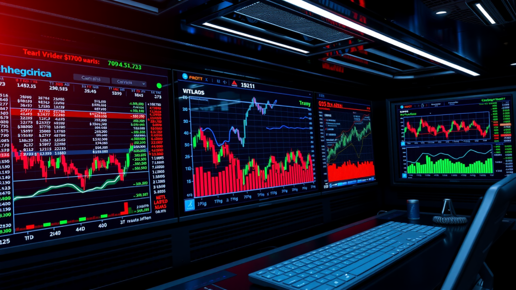 Nel Asa-Aktie: Die Wahrheit! Futuristisches Dashboard mit Echtzeit-Aktienmarktdaten