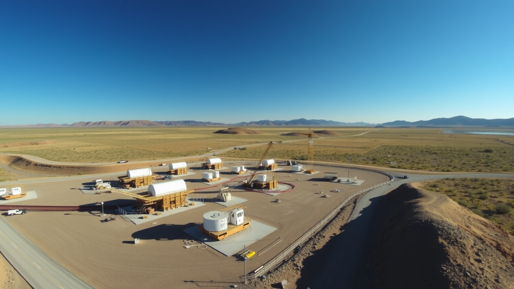 Lithium-Extraktionsseite von Vulcan Energy Resources aus der Luft