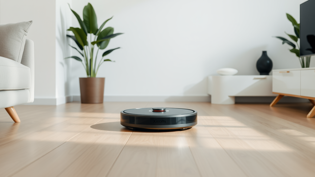 Xiaomi-Roboterstaubsauger im eleganten Zuhause