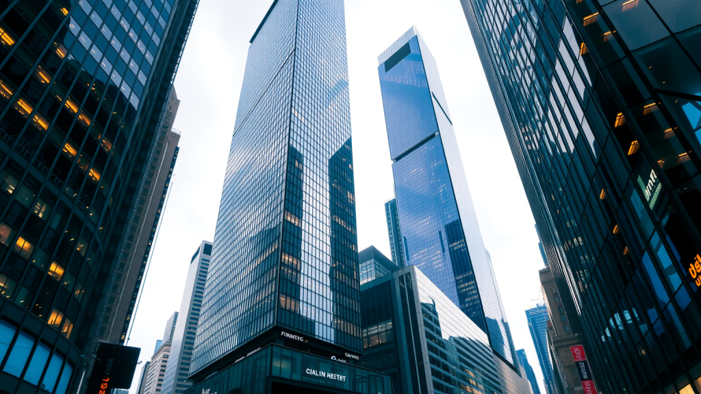 Almonty-Aktie: Käufer verteidigen den Trend! Dynamische Stadtsilhouette bei Nacht