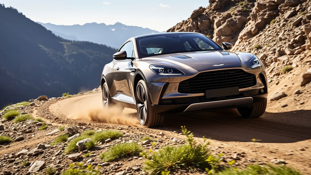 Aston Martin DBX im Geländeeinsatz