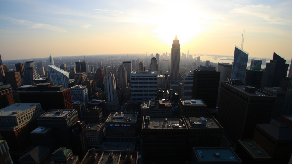 Iran-Krieg: Öl bleibt die schärfste Waffe der Mullahs Stadtansicht mit Sonnenuntergang