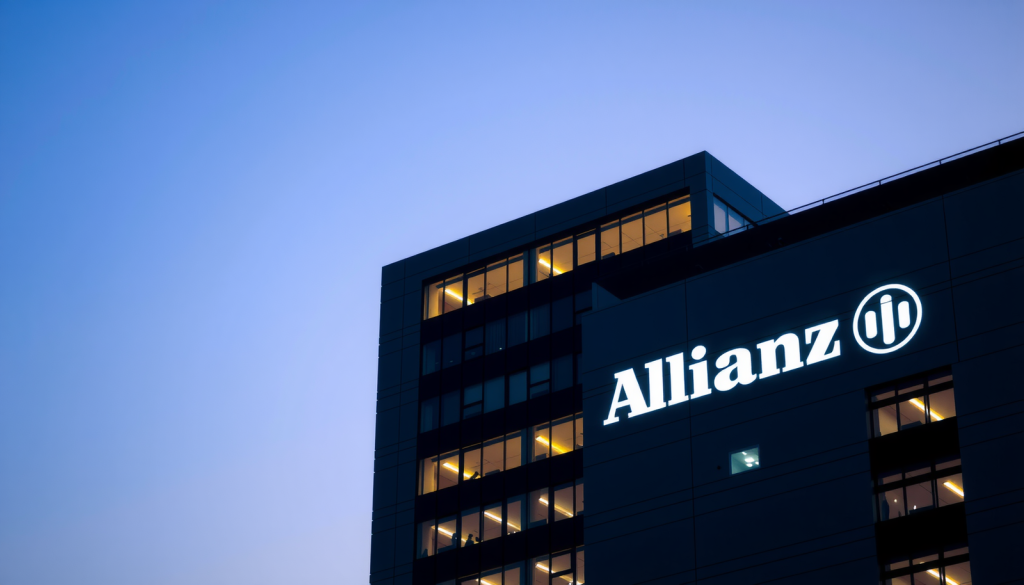 Allianz Hauptsitz Dämmerung