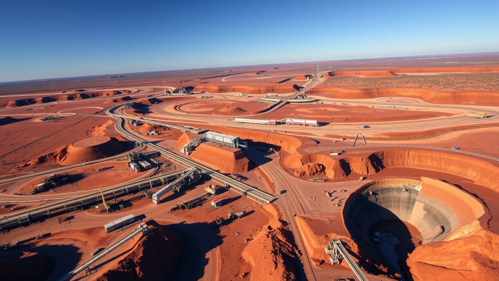 Luftaufnahme von Rio Tinto Bergbau