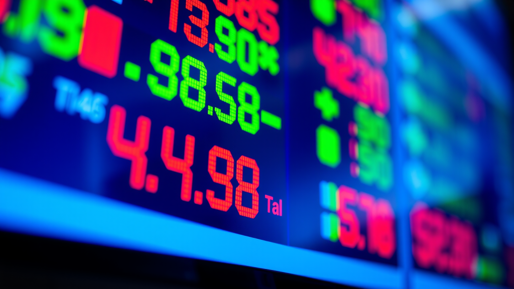 Nel Asa-Aktie: Die Börse entscheidet! Nahaufnahme eines digitalen Börsentickers