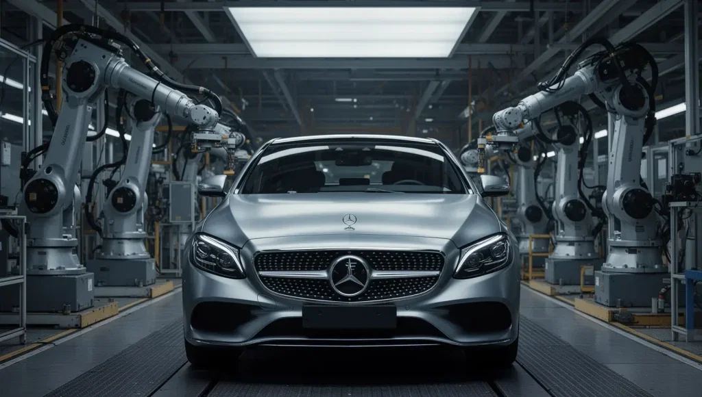 Mercedes-Benz Aktie: 5 Prozent Umsatzrückgang belastet Mercedes-Benz Aktie - Beitragsbild